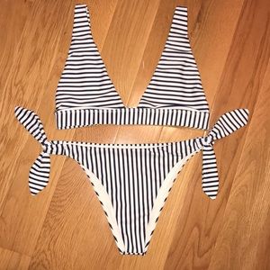 Striped bikini